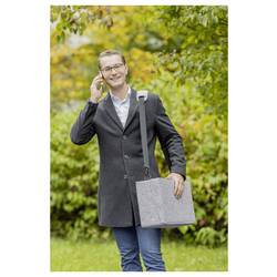 Sigel brašna na notebooky Desk Sharing Bag Workspace M/L | 45 x 28 x 15 cm Max. velikost: 40,6 cm (16) světle šedá