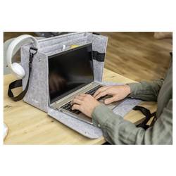 Sigel brašna na notebooky Desk Sharing Bag Workspace M/L | 45 x 28 x 15 cm Max. velikost: 40,6 cm (16) světle šedá