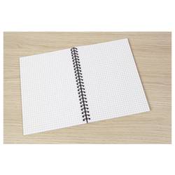 Sigel SN600 Quicknote Softcover poznámková kniha se spirálovou vazbou čtverečkovaný modrošedá 80 listů DIN A5