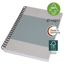 Sigel SN600 Quicknote Softcover poznámková kniha se spirálovou vazbou čtverečkovaný modrošedá 80 listů DIN A5