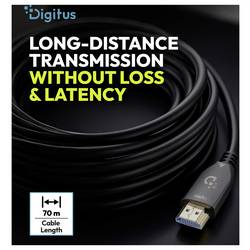 Digitus HDMI kabel Zástrčka HDMI-A 70 m černá AK-330126-700-S 8K UHD, 4K UHD HDMI kabel