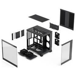 Fractal Design Geh Pop 2 Vision Black midi tower PC skříň černá 4 předinstalované ventilátory, prachový filtr, boční okno