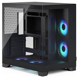 Fractal Design Geh Pop 2 Vision Black RG midi tower PC skříň černá 4 předinstalované LED ventilátory, prachový filtr, boční okno