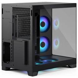 Fractal Design Geh Pop 2 Vision Black RG midi tower PC skříň černá 4 předinstalované LED ventilátory, prachový filtr, boční okno