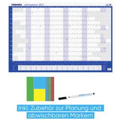 Franken PKH100227 psací podložka roční plán 2027 bílá, modrá (š x v) 910 mm x 610 mm 1 ks PKH100227