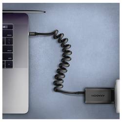 AXAGON Kabel USB-C USB 2.0 USB-C ® zástrčka 0.6 m černá pozlacené kontakty BUCM-CM10TB