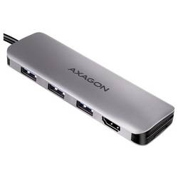 AXAGON HMC-HCR3A USB Hub USB-A, USB-C®, HDMI™, microSD, SD USB 3.2 Gen1 5 GBit/s