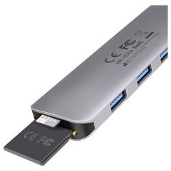 AXAGON HMC-HCR3A USB Hub USB-A, USB-C®, HDMI™, microSD, SD USB 3.2 Gen1 5 GBit/s