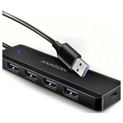 AXAGON HUE-C1A USB Hub 4 + 1 port USB 3.0, USB-C® USB 3.0 5 GBit/s černá HUE-C1A