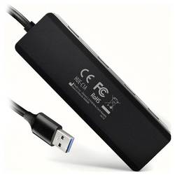 AXAGON HUE-C1A USB Hub 4 + 1 port USB 3.0, USB-C® USB 3.0 5 GBit/s černá HUE-C1A