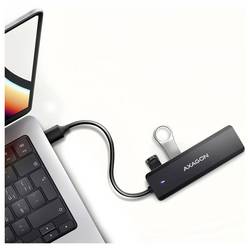 AXAGON HUE-C1A USB Hub 4 + 1 port USB 3.0, USB-C® USB 3.0 5 GBit/s černá HUE-C1A