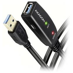 AXAGON USB kabel USB 3.2 Gen1 USB-A zásuvka, USB-A zástrčka 5 m vícebarevná Aktivní se zesílením signálu ADR-305
