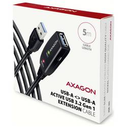 AXAGON USB kabel USB 3.2 Gen1 USB-A zásuvka, USB-A zástrčka 5 m vícebarevná Aktivní se zesílením signálu ADR-305