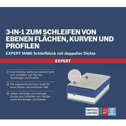 Bosch Accessories EXPERT M480 2608901635 brusný blok Zrnitost 80, 120, 180 (d x š) 133 mm x 80 mm 1 ks