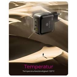 ICY BOX GaN Wandladegerät Adaptér USB-C, Qualcomm Quick Charge 3.0 , GaN, USB Power Delivery (USB-PD) , Nadproudová ochrana, Rychlonabíječka, USB-C® zástrčka,