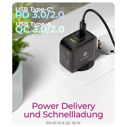 ICY BOX GaN Wandladegerät Adaptér USB-C, Qualcomm Quick Charge 3.0 , GaN, USB Power Delivery (USB-PD) , Nadproudová ochrana, Rychlonabíječka, USB-C® zástrčka,