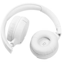 JBL Tune 510BT sluchátka otevřená (On Ear) Bluetooth® bílá headset, složitelná, Indikátor nabití, Vypnutí zvuku mikrofonu