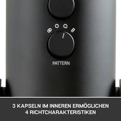 na stojanu PC mikrofon Blue Microphones Yeti Druh přenosu:kabelový, USB
