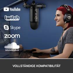 na stojanu PC mikrofon Blue Microphones Yeti Druh přenosu:kabelový, USB