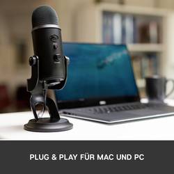 na stojanu PC mikrofon Blue Microphones Yeti Druh přenosu:kabelový, USB