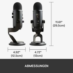 na stojanu PC mikrofon Blue Microphones Yeti Druh přenosu:kabelový, USB
