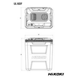 HiKOKI Aku chladnička & Topný box Energetická třída (EEK2021): E (A - G) 12 V 24 l -3 °C