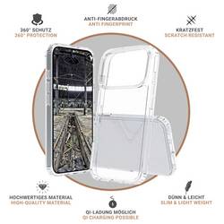 JT Berlin JT BERLIN - BackCase Pankow Clear| Apple iPhone 17 Pro| transparent| 11153 Case Apple iPhone 17 Pro transparentní odolné vůči nárazům 11153