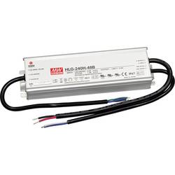 MEAN WELL HLG-240H-48B LED driver, napájecí zdroj pro LED konstantní napětí, konstantní proud 240 W 5 A 24 - 48 V/DC stmívatelný, PFC spínací obvod , ochrana