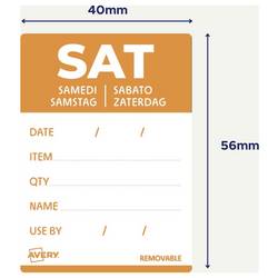 Avery-Zweckform DLDSATREV-500 víceúčelové etikety 40 x 56 mm papír oranžová 1 ks přemístitelné ruční popis