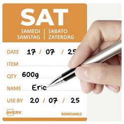 Avery-Zweckform DLDSATREV-500 víceúčelové etikety 40 x 56 mm papír oranžová 1 ks přemístitelné ruční popis