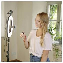 Hama SpotLight Steady 120 III stojan na smartphone černá, bílá vč. držáku smartphonu, s Bluetooth