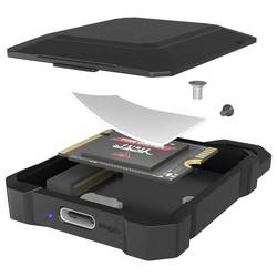 ICY BOX IB-1601MP-CU31 Pouzdro pro SSD M.2 USB-C™ (USB 3.2 Gen 2) 10 GBit/s M.2 PCIe NVMe 2230 61175