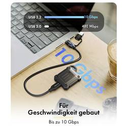 ICY BOX IB-1601MP-CU31 Pouzdro pro SSD M.2 USB-C™ (USB 3.2 Gen 2) 10 GBit/s M.2 PCIe NVMe 2230 61175