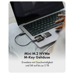 ICY BOX IB-1601MP-CU31 Pouzdro pro SSD M.2 USB-C™ (USB 3.2 Gen 2) 10 GBit/s M.2 PCIe NVMe 2230 61175