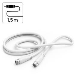 Hama 00205063 koaxiální kabel, 75 Ω, 90 dB, bílá, 1 ks