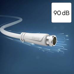 Hama 00205063 koaxiální kabel, 75 Ω, 90 dB, bílá, 1 ks