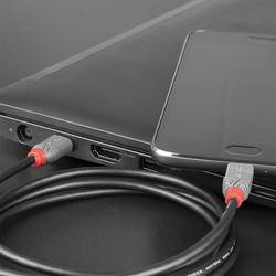 LINDY USB kabel USB 2.0 USB-C ® zástrčka, USB Micro-B zástrčka 3.00 m černá 36893