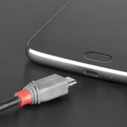 LINDY USB kabel USB 2.0 USB-C ® zástrčka, USB Micro-B zástrčka 3.00 m černá 36893