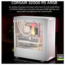 Corsair Geh Midi 3200D RS ARGB midi tower herní pouzdro bílá