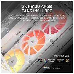 Corsair Geh Midi 3200D RS ARGB midi tower herní pouzdro bílá