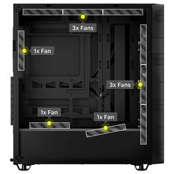 Corsair Geh Midi 3200D RS ARGB Performance midi tower PC skříň černá