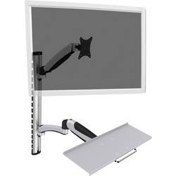Digitus DA-90354 držák na zeď pro monitor 1 Displej: (s) 38,1 cm (15) - 68,6 cm (27) černá, stříbrná nastavitelná výška, odkládací místo na klávesnici,