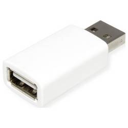 Value USB datový blokátor USB Typ A Data Blocker Adapter bílá pro bezpečné nabíjení přes USB 11.99.8332