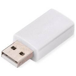 Value USB datový blokátor USB Typ A Data Blocker Adapter bílá pro bezpečné nabíjení přes USB 11.99.8332