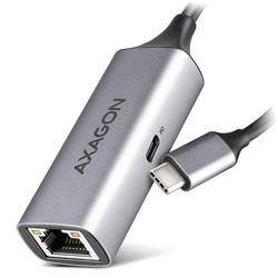 AXAGON ADE-TXPD síťový adaptér USB-C™ (USB 3.2 Gen 1), RJ45 , USB-C® (s napájením)