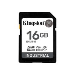 Kingston Industrial karta SDHC 16 GB A1 Application Performance Class, v30 Video Speed Class, UHS-I U3, Class 10