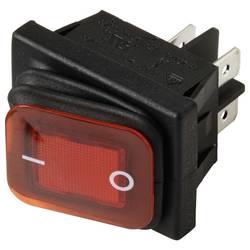 TRU COMPONENTS TC-13599528 kolébkový spínač 250 V/AC 16 A 2x vyp/zap IP65 (čelní strana) s aretací 1 ks