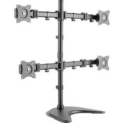 Digitus DA-90364 držák monitoru 4 Displej: (s) 38,1 cm (15) - 68,6 cm (27) černá otočný, nastavitelná výška, naklápěcí, nakláněcí, otočný, stojan
