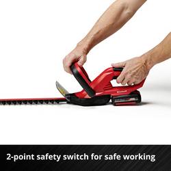 Einhell GC-CH 1846 Li Kit (1x2,0Ah) akumulátor nůžky na živý plot vč. nabíječky, + akumulátor 18 V Li-Ion 520 mm