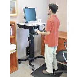 Ergotron WorkFit-C Mobilní pracoviště pro PC pro práci v sedě nebo ve stoje 1 Displej: (s) 25,4 cm (10) - 76,2 cm (30) černá, šedá nastavitelná výška,